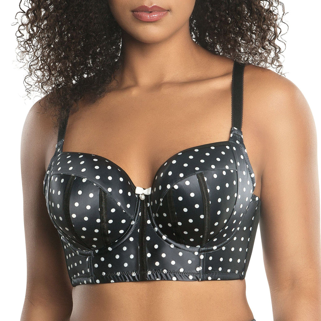 Parfait Lingerie PARFAIT Charlotte Longline 6977 Women's Full Bust Padded Bra  - Black Dot