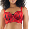 Parfait Lingerie PARFAIT Charlotte Longline 6977 Women's Full Bust Padded Bra  - Racing Red Dot