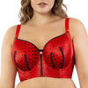 Parfait Lingerie PARFAIT Charlotte Longline 6977 Women's Full Bust Padded Bra  - Racing Red Dot
