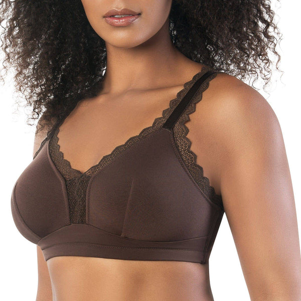 Dalis Full Busted and Curvy Wire Free Bralette  - Deep Nude