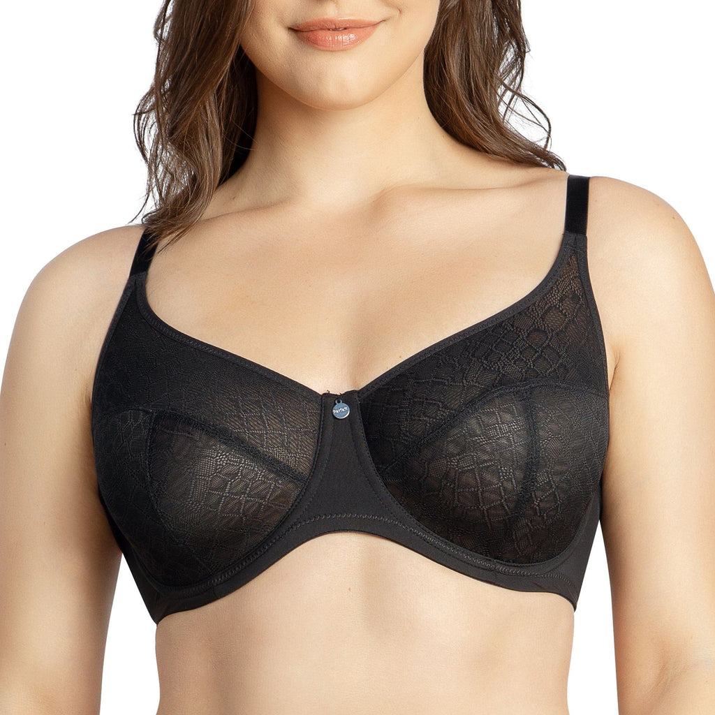 Parfait Lingerie Minimizer PARFAIT Enora P5272 Women's Full Bust Supportive Full Coverage Unlined Minimizer - Black
