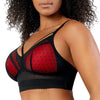Parfait Lingerie PARFAIT Mia Dot P6011 Women's Full Busted Lightly Padded Wire Free Bra - Black