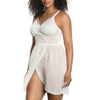 Parfait Lingerie PARFAIT Mia Lace P5959 Women's Lingerie Wire-Free Chemise - Pearl White