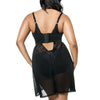 Parfait Lingerie Chemise PARFAIT Mia Lace P5959 Women's Lingerie Wire-Free Chemise - Black