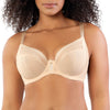 Parfait Lingerie PARFAIT Shea P6062 Women's Full Bust Mesh Plunge Unlined Wired Bra - Bare