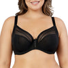 Parfait Lingerie PARFAIT Shea P6062 Women's Full Bust Mesh Plunge Unlined Wired Bra - Black
