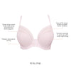 Parfait Lingerie PARFAIT Shea P6062 Women's Full Bust Mesh Plunge Unlined Wired Bra - Petal Pink