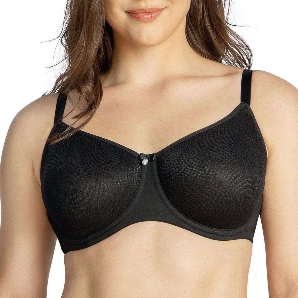 Parfait Lingerie PARFAIT Pearl P60921 Women's Non-padded Seamless Minimizer Full Busted Bra - Black