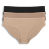 Parfait Lingerie S / Bare/Black/Warm Sand Parfait Seamless Hipster Panty 3 Pack
