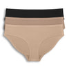 Parfait Lingerie Parfait Seamless Hipster Panty 3 Pack - Bare/Warm Sand/Black