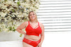 Mia Wire-Free Full Bust Padded Bralette - Racing Red