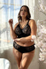 Mia Wire-Free Full Bust Lace Bralette - Black