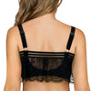 Parfait Lingerie PARFAIT Pure S8121 Womens Bandeau Bikini Top Ruffle Underwire Swimwear - Black