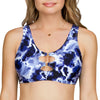 Parfait Lingerie PARFAIT Storm S8131 Womens Bikini Top Cut-Out Underwire Swimwear - Ink Print