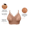 Parfait Lingerie PARFAIT Mia Lace P5951 Women's Full Busted Lightly Padded Wire Free Bra - Cork