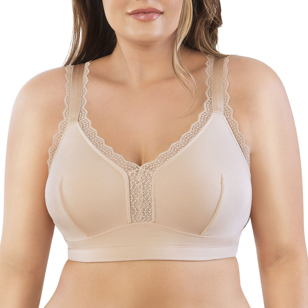 Parfait Lingerie Bralette PARFAIT Dalis P5641 Women's Full Busted and Curvy Wire Free Bralette  - Bare