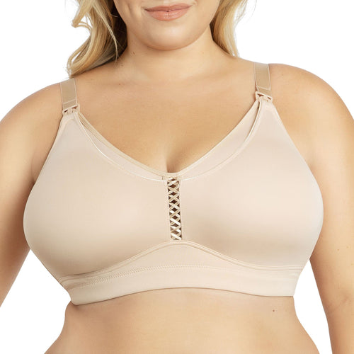 PARFAIT Erika P58611 Women Full Bust Smooth Seamless Wire-Free Nursing Bra - Bare