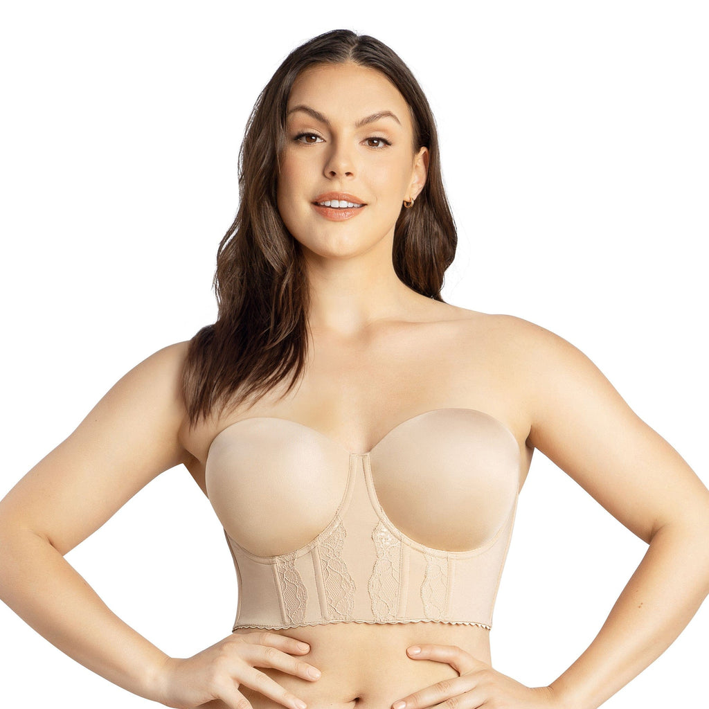 Parfait Lingerie PARFAIT Elissa P50116 Women's Full Bust and Full Figure Strapless Longline Bra  - European Nude