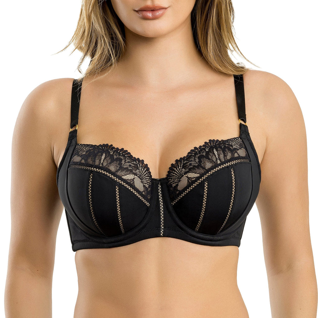 Parfait Lingerie PARFAIT Charlene P5000 Full Busted Contour Balconette Padded Wired Bra - Black