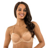 Parfait Lingerie Parfait Luxlacy P2000 Women's Full Busted Lace Molded Padded Everyday Basic Wired T-shirt Bra - True Nude