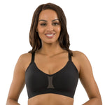 Parfait Lingerie PARFAIT Simplicity P2400 Full Busted Seamless And Smooth Everyday Basic Wirefree Bra With Removable Pads - Black