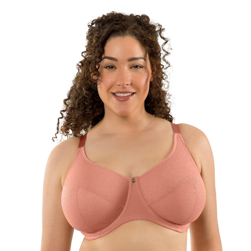 Parfait Lingerie PARFAIT Enora P5272 Women's Full Bust Supportive Full Coverage Unlined Minimizer - Muted Clay