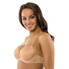 Parfait Lingerie Parfait Luxlacy P2000 Women's Full Busted Lace Molded Padded Everyday Basic Wired T-shirt Bra - True Nude