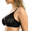 Parfait Lingerie PARFAIT Olivia P4000 Full-Busted Unlined Non-Padded Plunge Strappy Lace Bra - Black