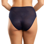 Parfait Lingerie PARFAIT Pearl P6093 Full Coverage High Waisted French Cut - Navy