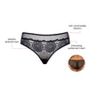 Parfait Lingerie Parfait Luxlacy P9005 Pretty Lace And Mesh Hipster Panty With Extended Sizes - Black