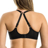 Parfait Lingerie PARFAIT Olivia P4000 Full-Busted Unlined Non-Padded Plunge Strappy Lace Bra - Black