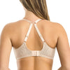 Parfait Lingerie PARFAIT Olivia P4000 Full-Busted Unlined Non-Padded Plunge Strappy Lace Bra - Cameo Rose
