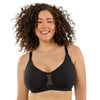 Parfait Lingerie PARFAIT Simplicity P2400 Full Busted Seamless And Smooth Everyday Basic Wirefree Bra With Removable Pads - Black