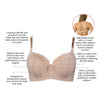Parfait Lingerie PARFAIT Charlene P5000 Full Busted Contour Balconette Padded Wired Bra - Warm Sand