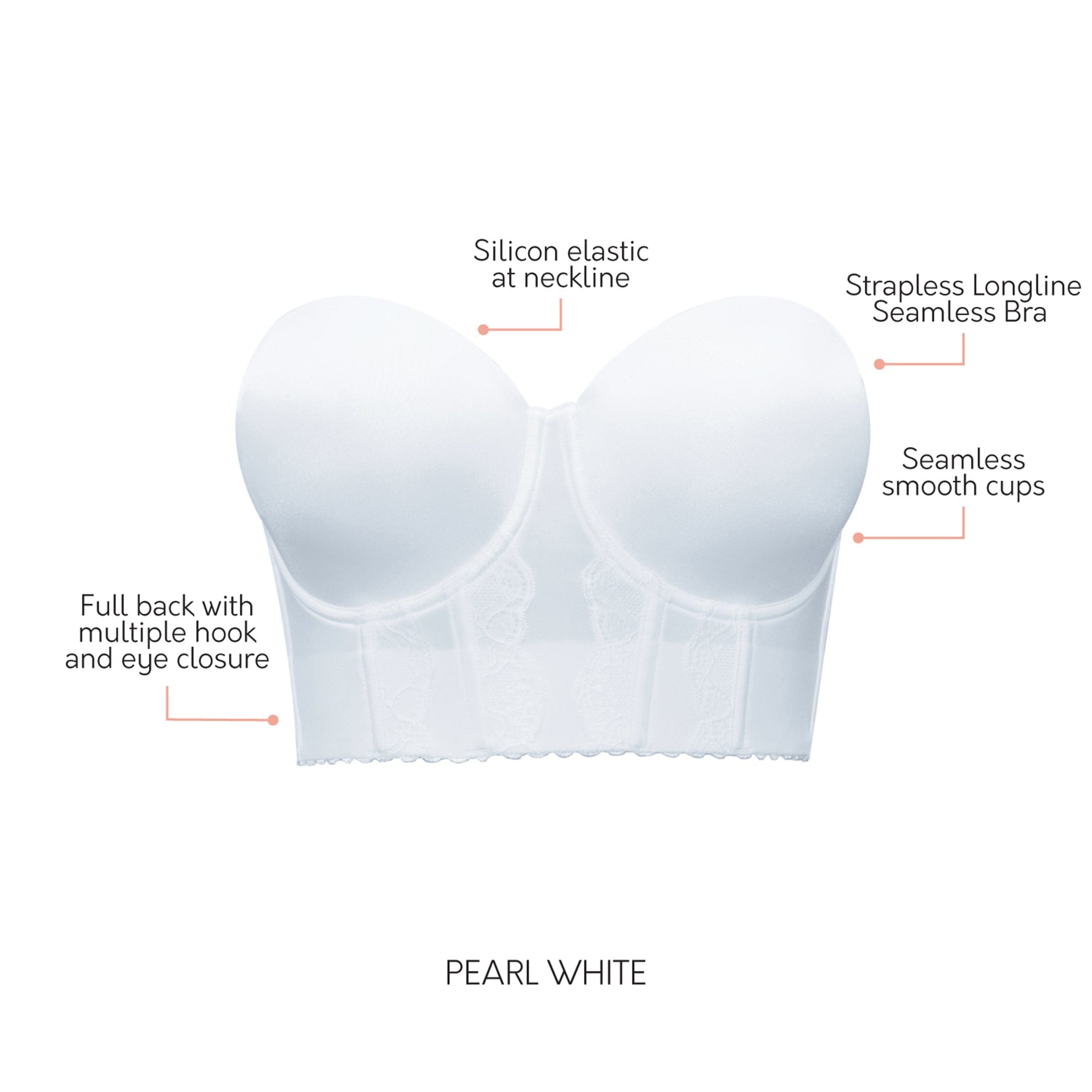 Parfait Elissa P50151 Pearl White Super High Waist Control Panty