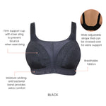 Parfait Lingerie Active Wirefree Sports Bra - Black