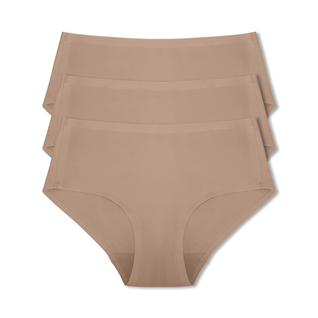 Parfait Lingerie L / Warm Sand Parfait Seamless Mid-Waist Brief 3 Pack