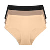 Parfait Lingerie S / Bare/Black/Warm Sand Parfait Seamless Mid-Waist Brief 3 Pack