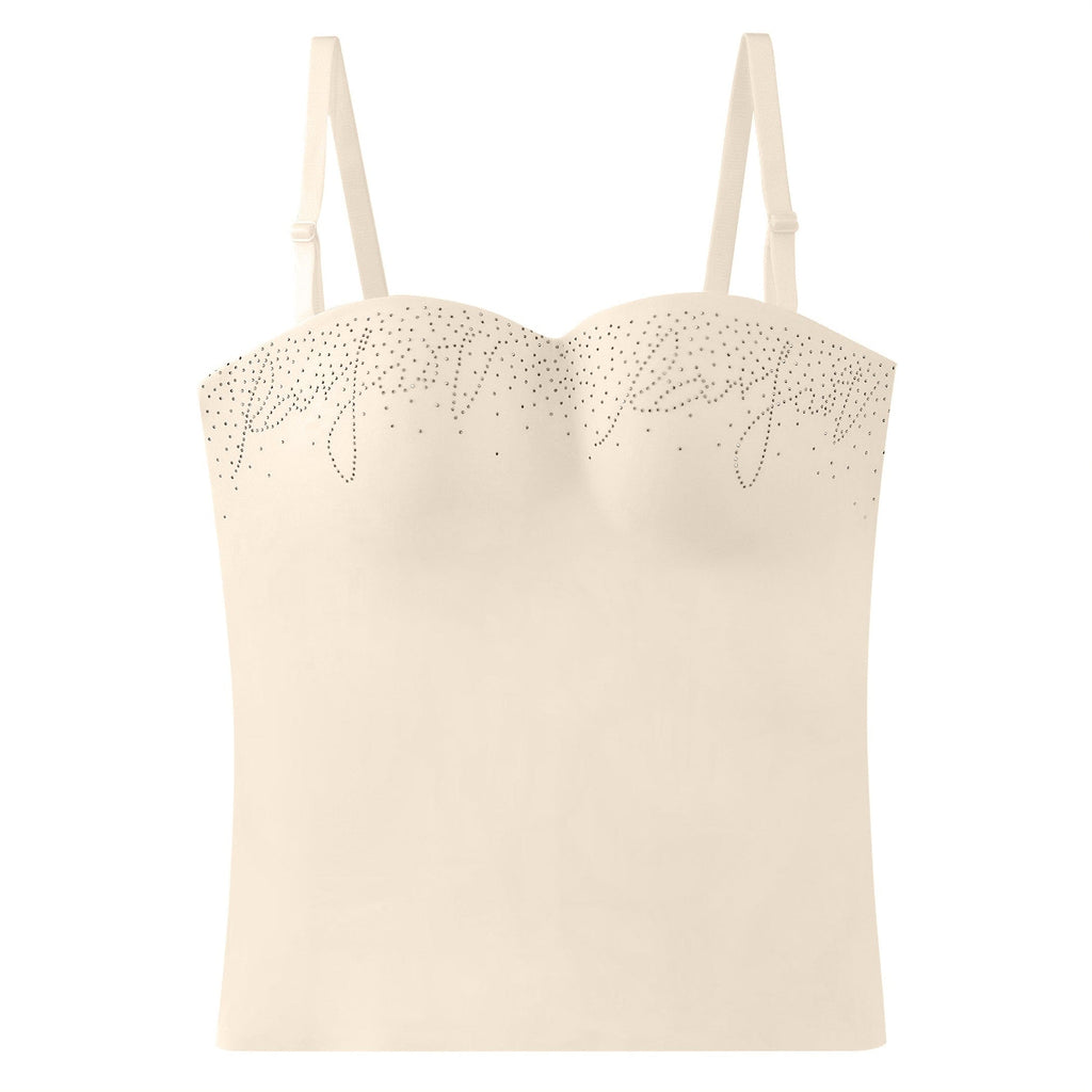 Parfait Lingerie PARFAIT Sparkling One-Piece Halter Corset - Carnation