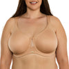 Parfait Emily full-busted seamless unlined wired bra in warm sand, front view showing smooth cups and supportive design