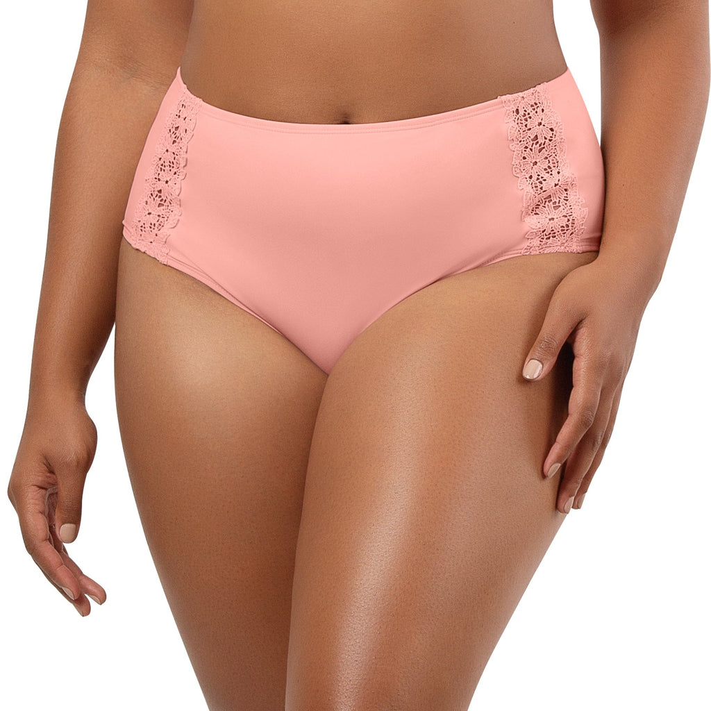 Parfait Lingerie PARFAIT Brigitte S8205 Women's Highwaist Bikini Bottom - Peach Bud