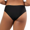 Parfait Lingerie PARFAIT Lauren S8223 Womens High Waist Bikini Bottom Contrast Panel Sculpting Swimwear - Black w White