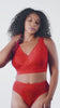 Adriana Wire-Free Full Bust Supportive Bralette - Racing red