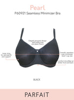 Parfait Women's Pearl Non-padded Seamless Minimizer Bra - Black - 36i :  Target