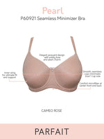 Parfait Pearl Seamless Minimizer Underwire Bra (P60921)- Cameo Rose