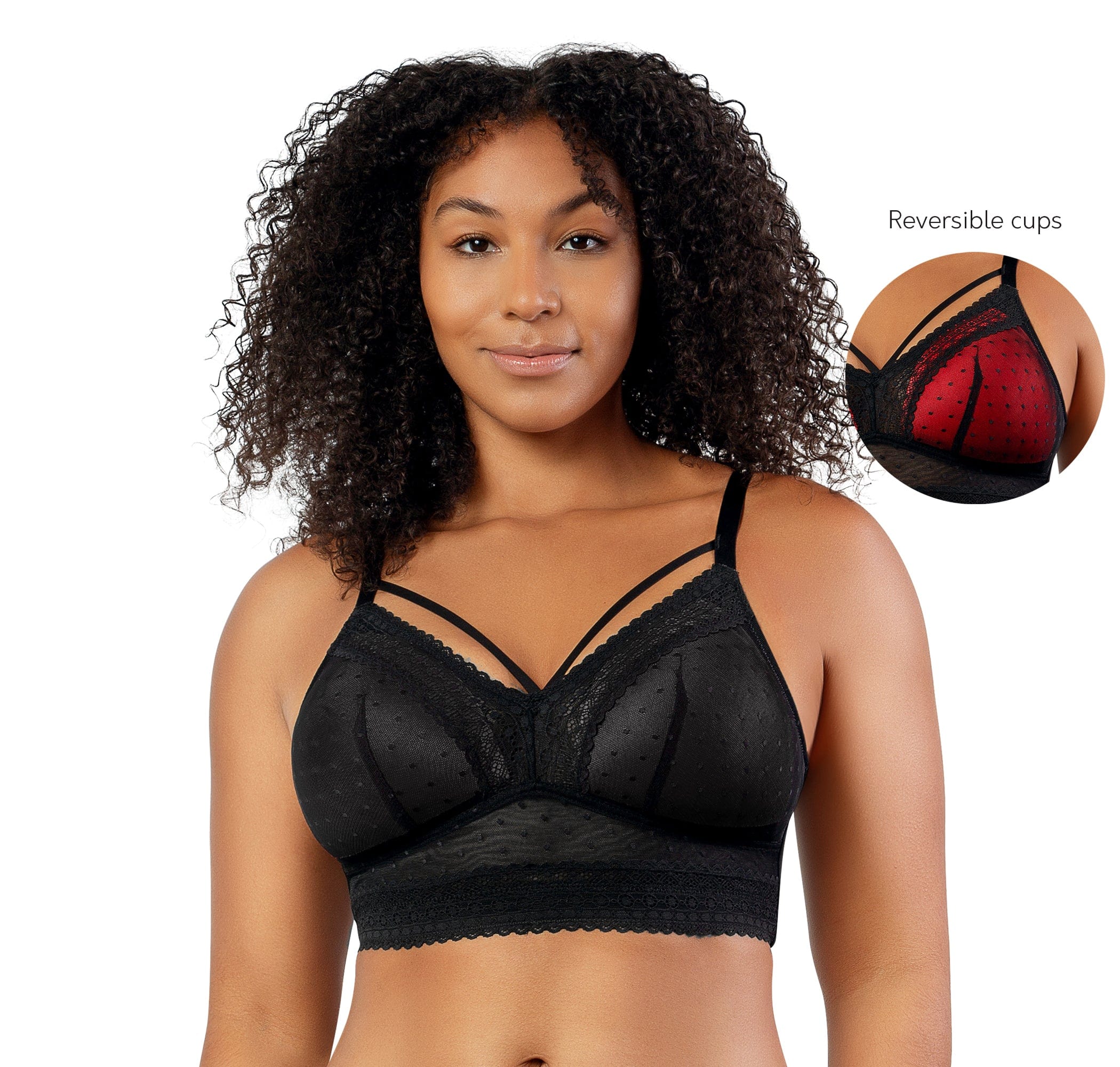 Parfait Mia Dot With Strings Wireless Padded Bralette (Cameo Rose) – LES  SAISONS