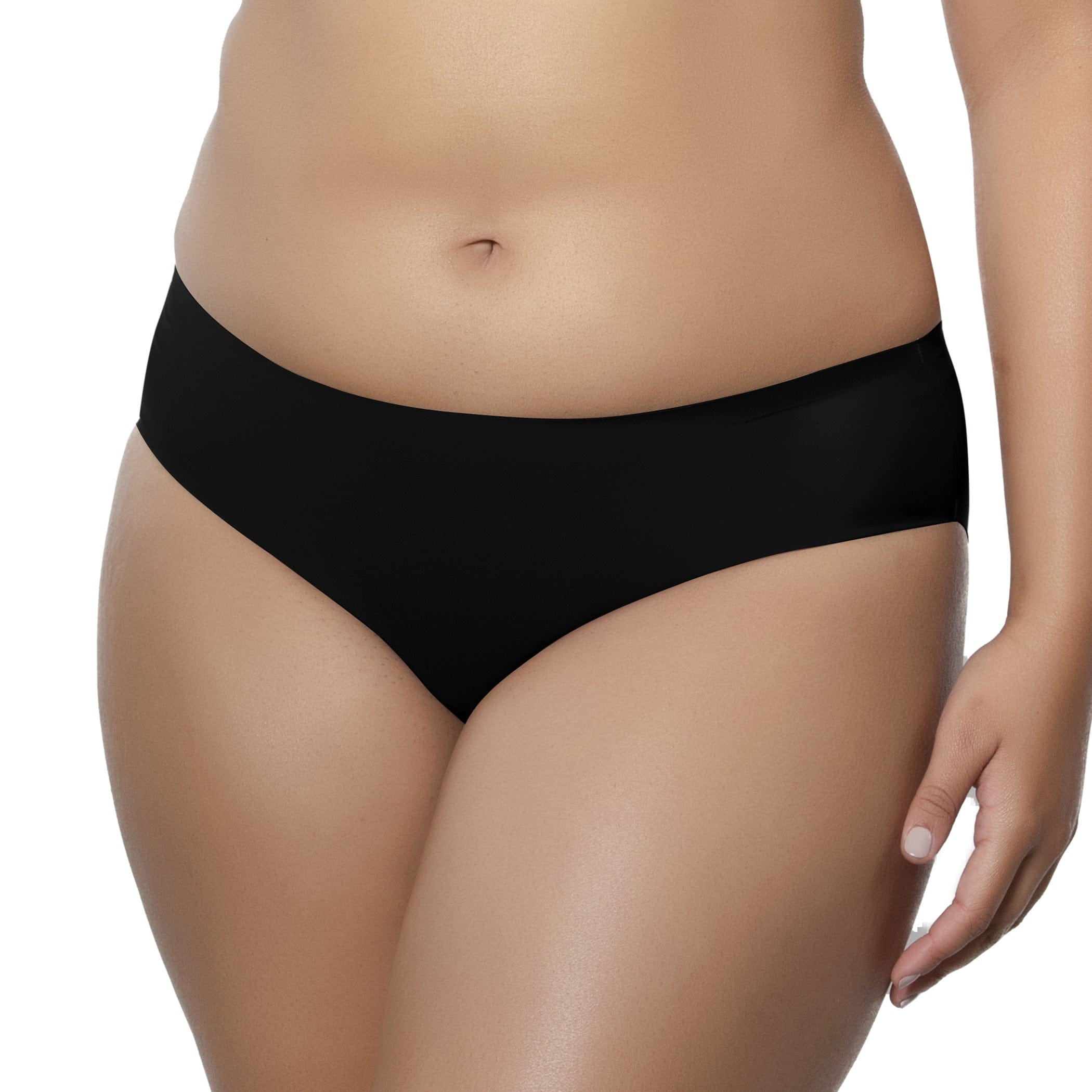 Essentials Women's Seamless Bonded Stretch Hipster Underwear, Pack  of 4, Black, X-Small : : Clothing, Shoes & Accessories