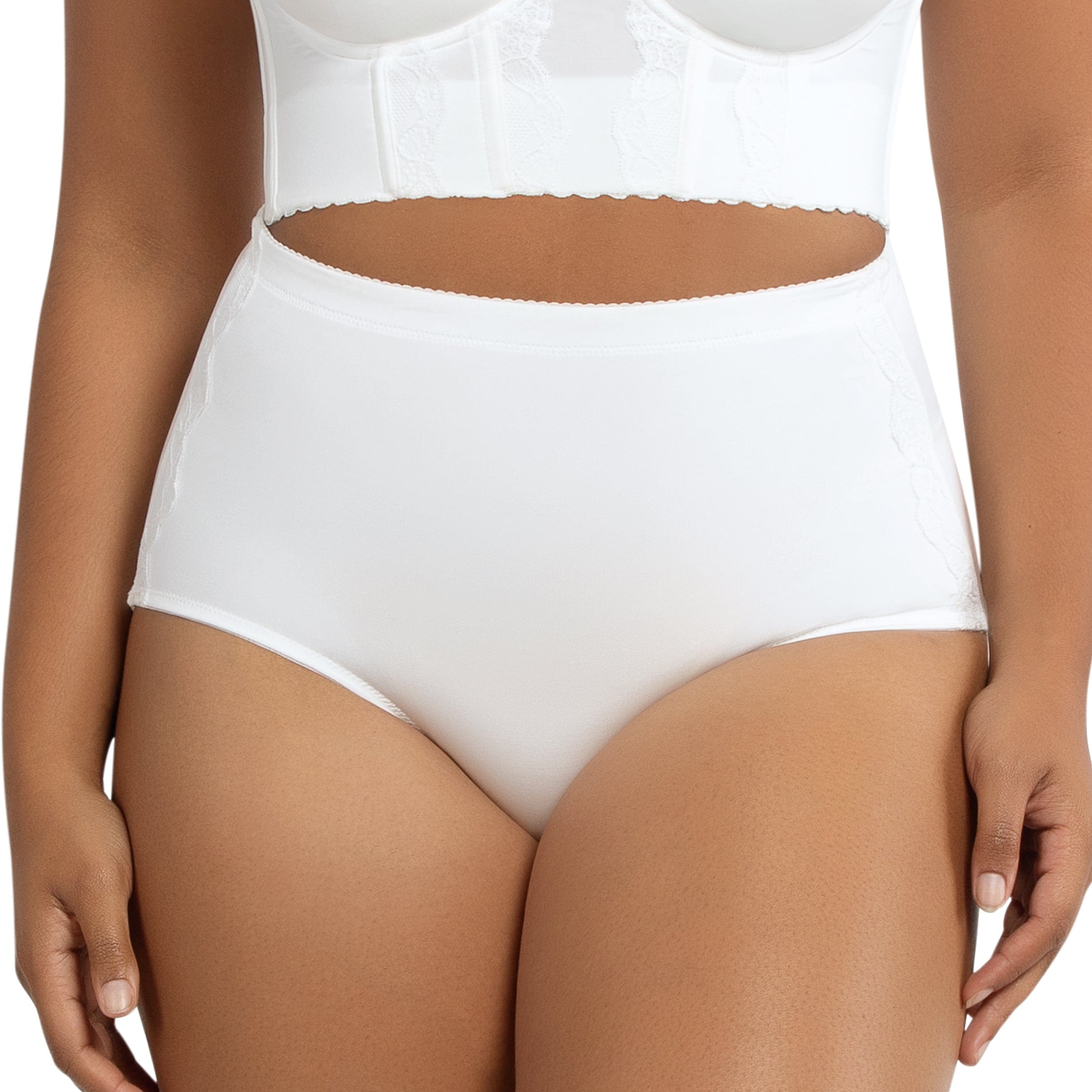 Elissa High Waist Control Panty - Pearl White – Parfait Lingerie