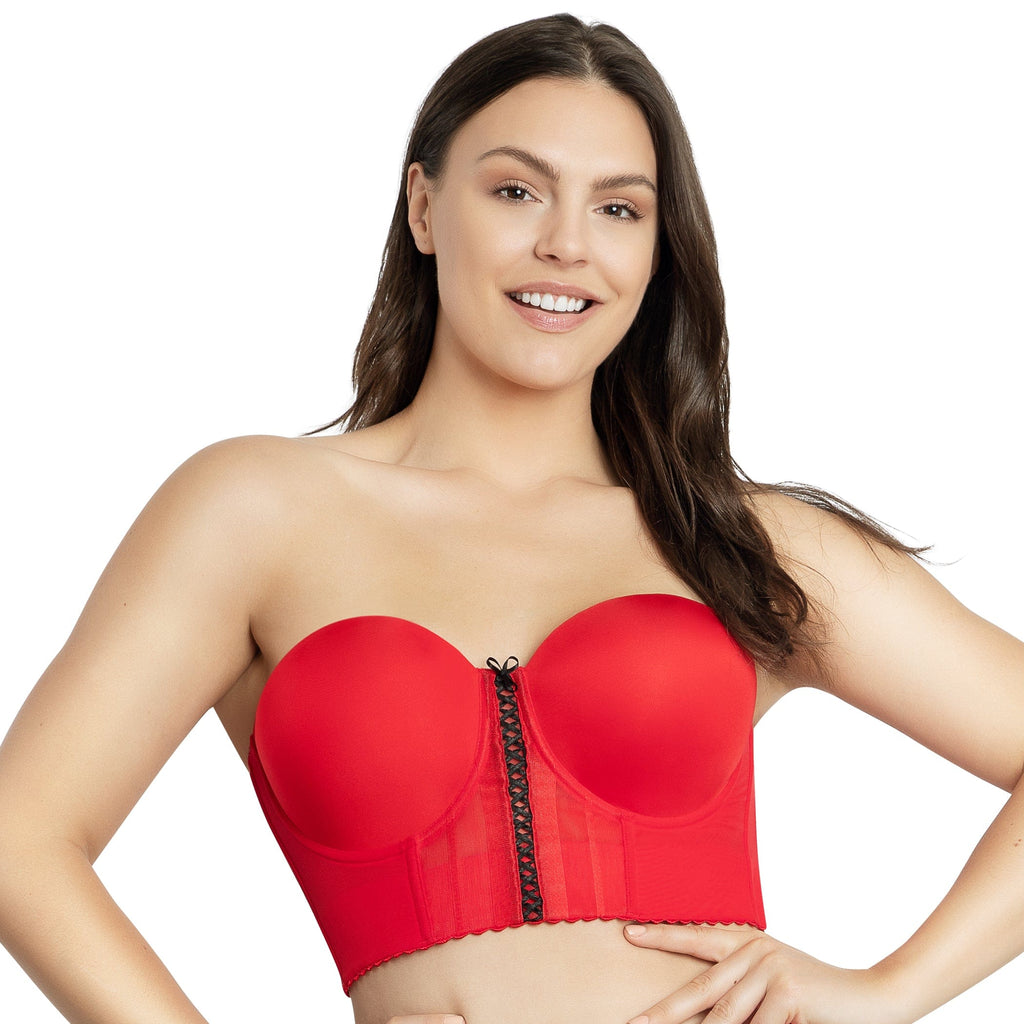 Buy online Fabme Red Strapless Bra from lingerie for Women by