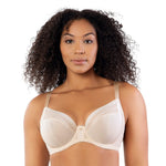 PARFAIT Shea P6062 Women's Full Bust Mesh Plunge Unlined Wired Bra-Bare-30D  at  Women's Clothing store